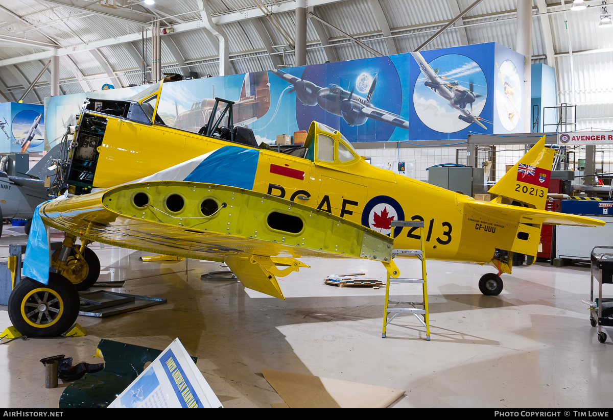 Aircraft Photo of CF-UUU / 20213 | North American T-6J Harvard Mk IV | Canadian Warplane Heritage | Canada - Air Force | AirHistory.net #523985
