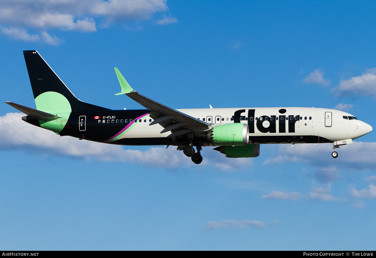 Aircraft Photo of C-FLKI | Boeing 737-8 Max 8 | Flair Airlines | AirHistory.net #523991