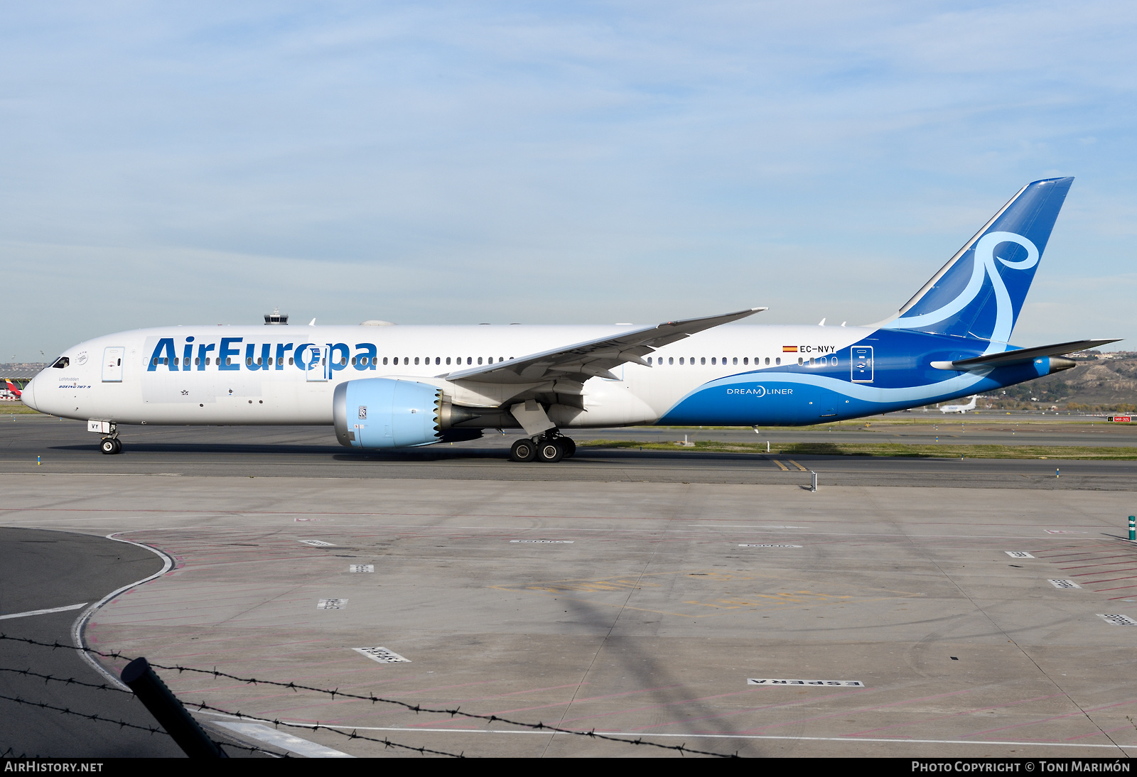 Aircraft Photo of EC-NVY | Boeing 787-9 Dreamliner | Air Europa | AirHistory.net #524036