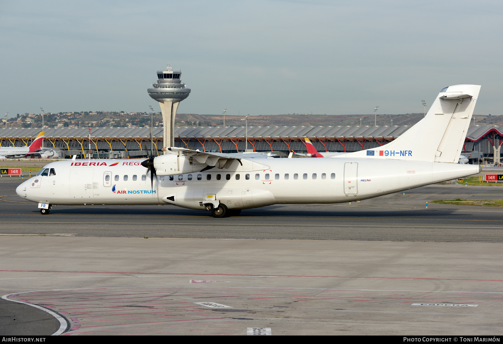 Aircraft Photo of 9H-NFR | ATR ATR-72-600 (ATR-72-212A) | Iberia Regional | AirHistory.net #524038