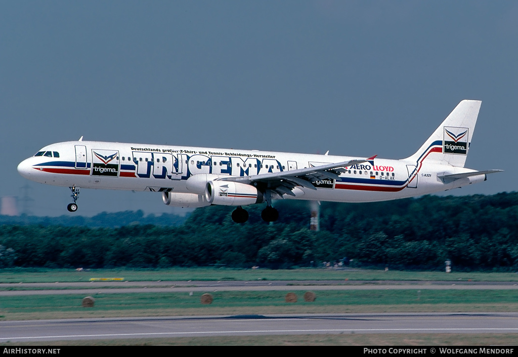 Aircraft Photo of D-ALAK | Airbus A321-231 | Aero Lloyd | AirHistory.net #524060