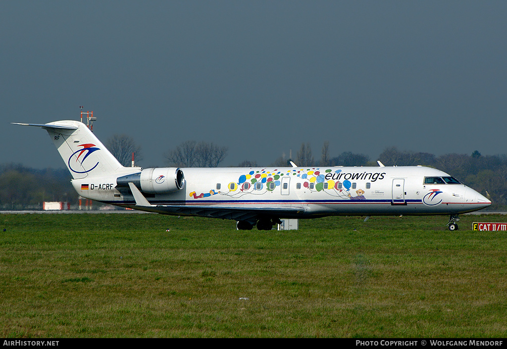 Aircraft Photo of D-ACRF | Bombardier CRJ-200ER (CL-600-2B19) | Eurowings | AirHistory.net #524083
