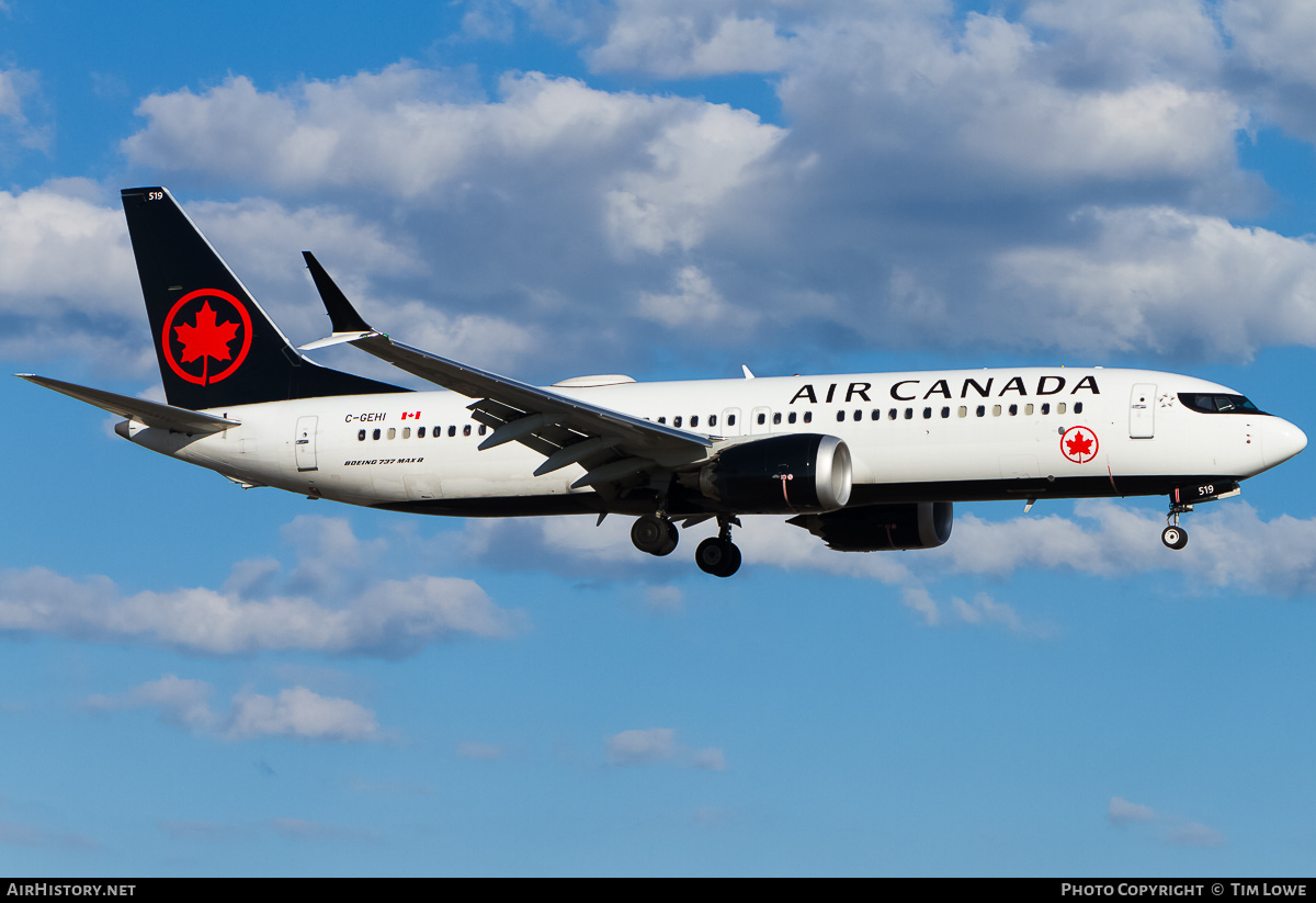 Aircraft Photo of C-GEHI | Boeing 737-8 Max 8 | Air Canada | AirHistory.net #524119