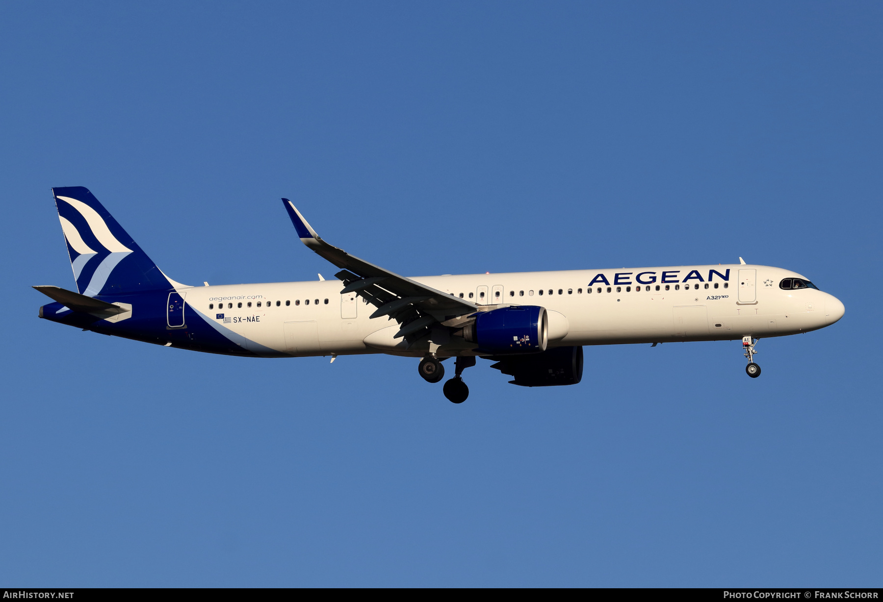Aircraft Photo of SX-NAE | Airbus A321-271NX | Aegean Airlines | AirHistory.net #524149