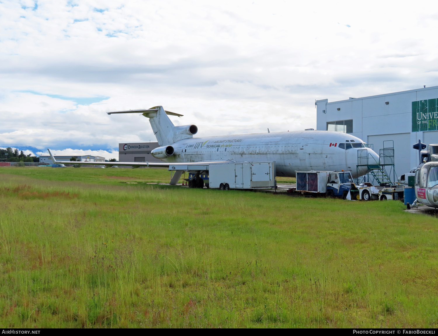 Aircraft Photo of C-GWKF | Boeing 727-243/Adv(F) | UFV - University of the Fraser Valley | AirHistory.net #524186