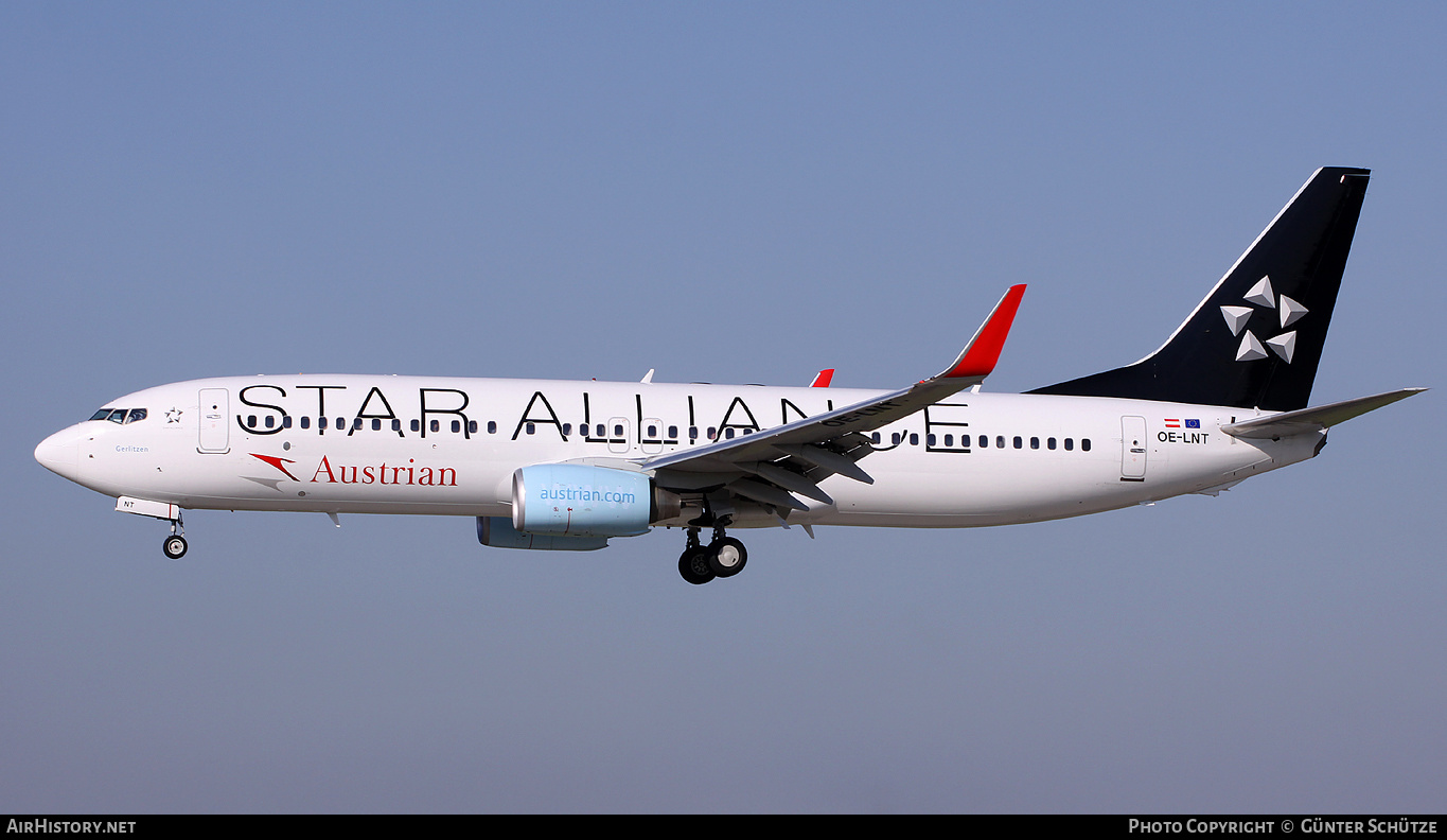 Aircraft Photo of OE-LNT | Boeing 737-8Z9 | Austrian Airlines | AirHistory.net #524205