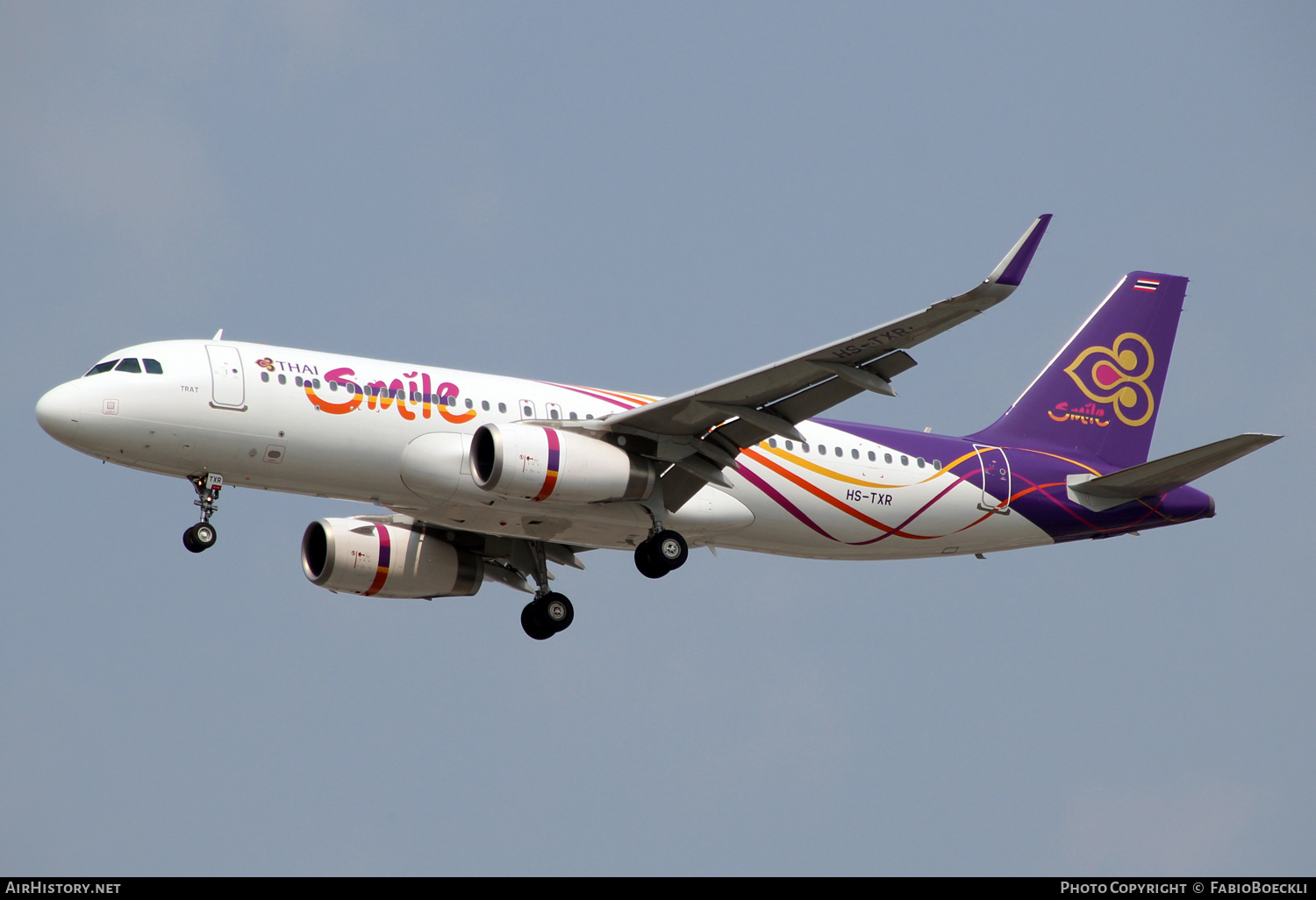 Aircraft Photo of HS-TXR | Airbus A320-232 | Thai Smile | AirHistory.net #524213