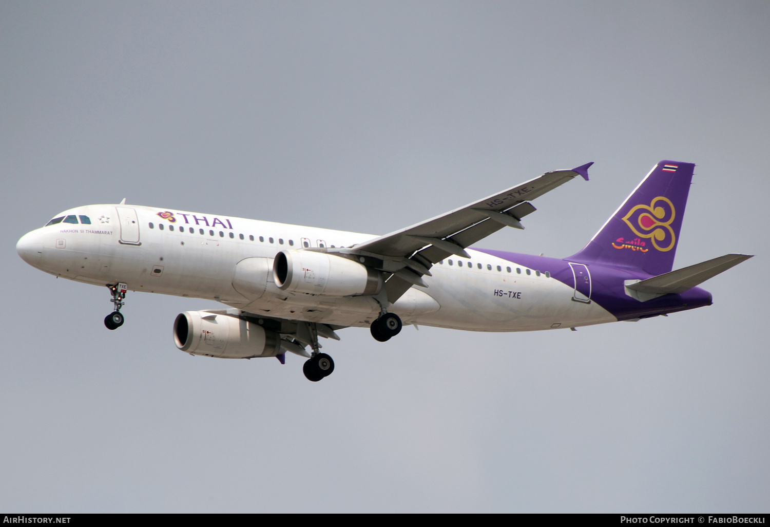 Aircraft Photo of HS-TXE | Airbus A320-232 | Thai Airways International | AirHistory.net #524234