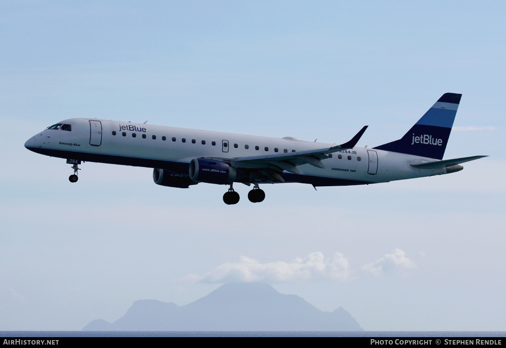 Aircraft Photo of N284JB | Embraer 190AR (ERJ-190-100IGW) | JetBlue Airways | AirHistory.net #524246