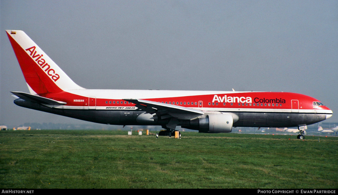 Aircraft Photo of N988AN | Boeing 767-284/ER | Avianca | AirHistory.net #524257
