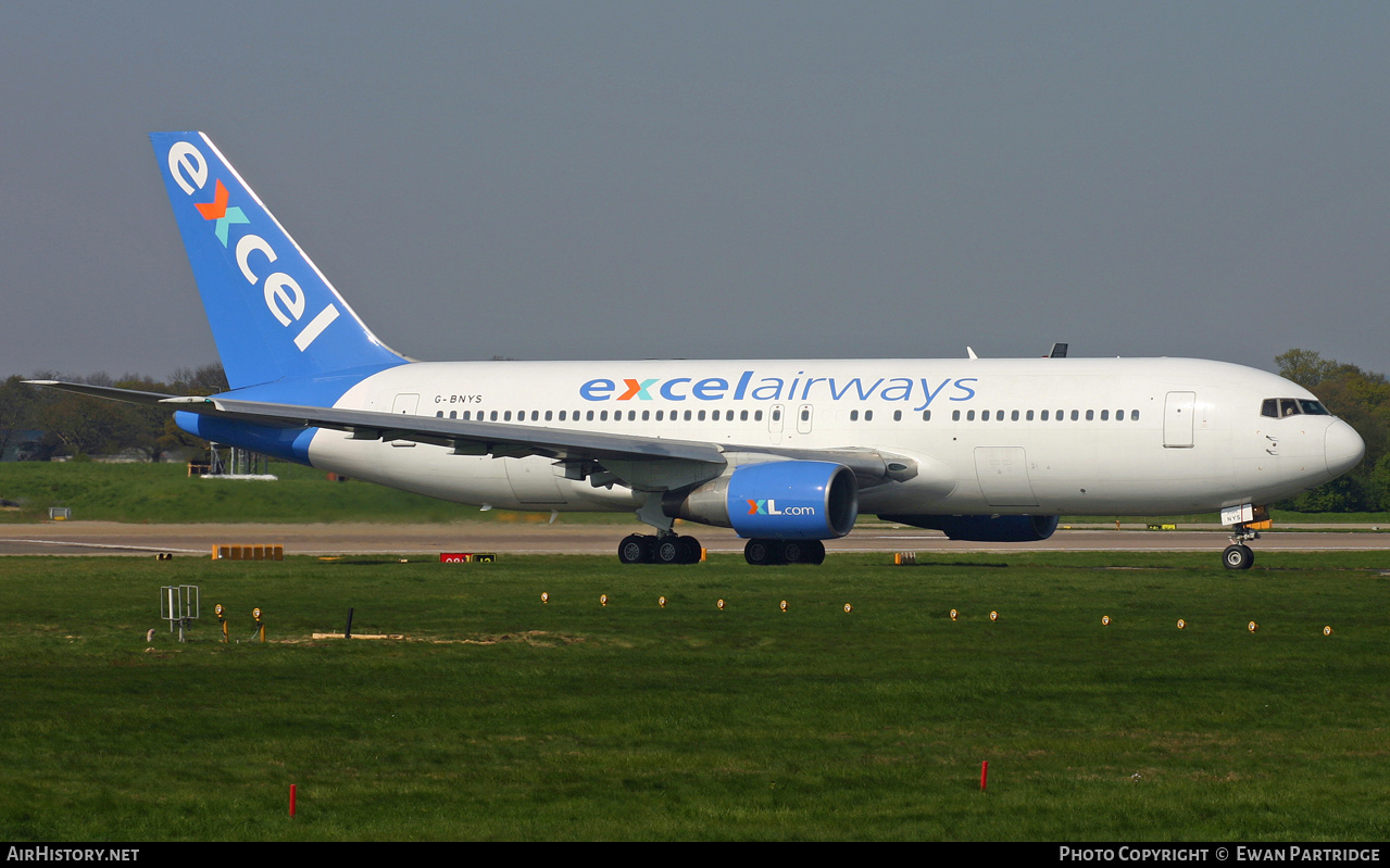 Aircraft Photo of G-BNYS | Boeing 767-204/ER | Excel Airways | AirHistory.net #524291