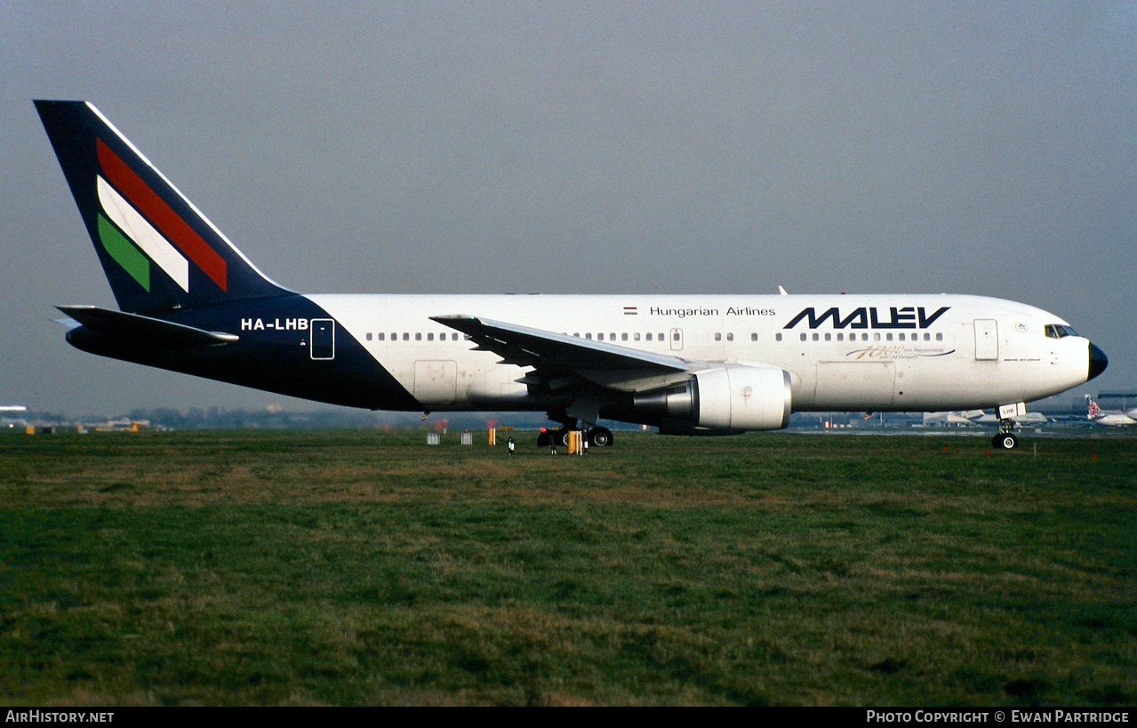 Aircraft Photo of HA-LHB | Boeing 767-27G/ER | Malév - Hungarian Airlines | AirHistory.net #524299