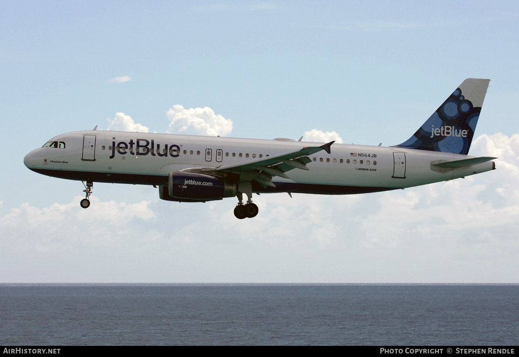 Aircraft Photo of N564JB | Airbus A320-232 | JetBlue Airways | AirHistory.net #524307