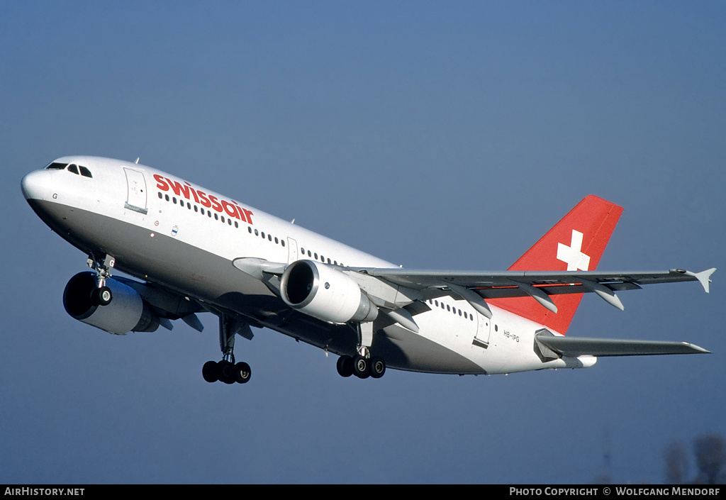Aircraft Photo of HB-IPG | Airbus A310-322 | Swissair | AirHistory.net #524314