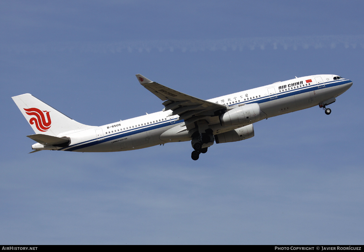 Aircraft Photo of B-6505 | Airbus A330-243 | Air China | AirHistory.net #524325