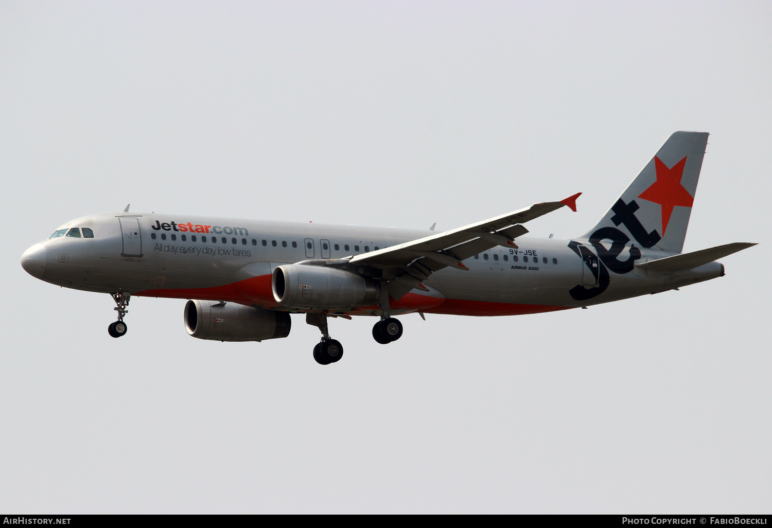Aircraft Photo of 9V-JSE | Airbus A320-232 | Jetstar Airways | AirHistory.net #524344