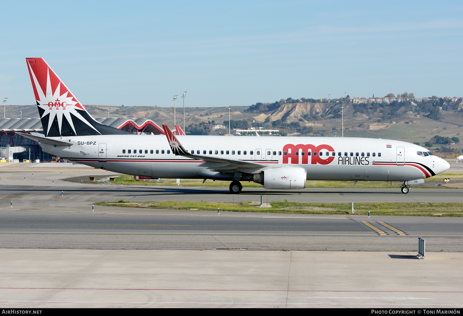 Aircraft Photo of SU-BPZ | Boeing 737-86N | AMC Airlines | AirHistory.net #524382