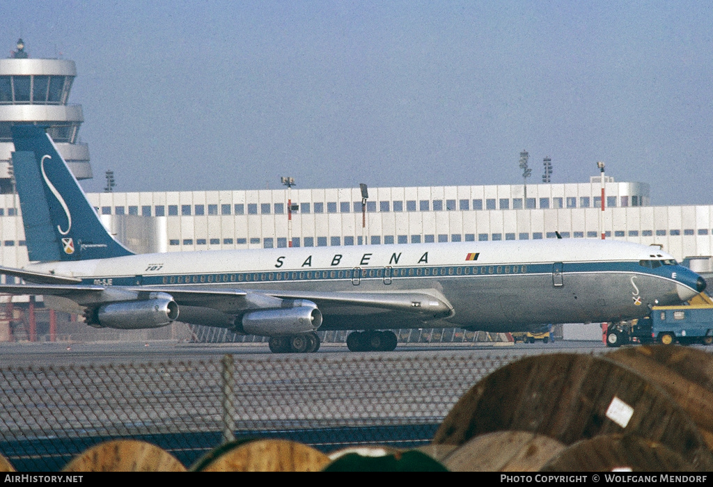 Aircraft Photo of OO-SJE | Boeing 707-329 | Sabena | AirHistory.net #524385