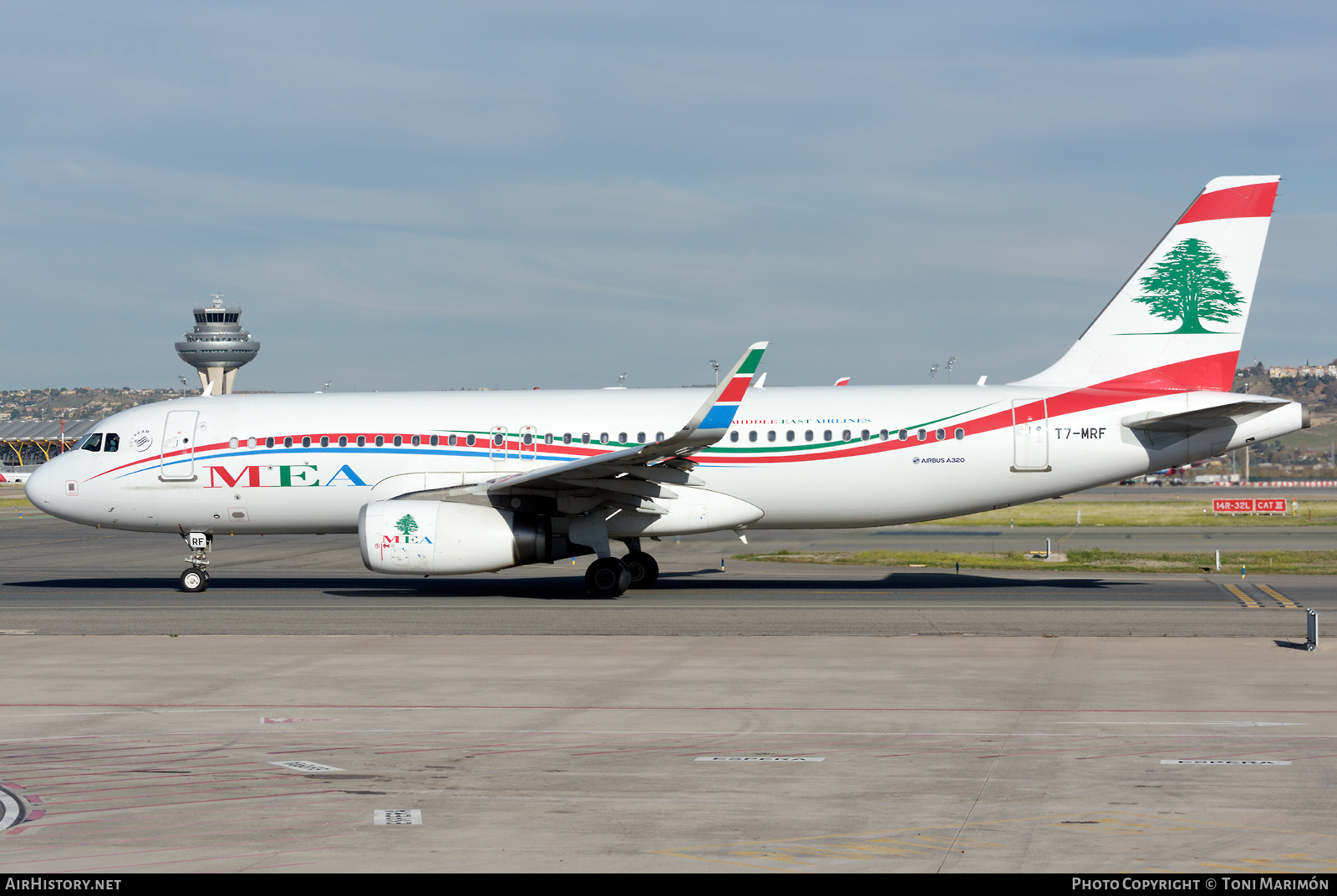 Aircraft Photo of T7-MRF | Airbus A320-232 | MEA - Middle East Airlines | AirHistory.net #524432