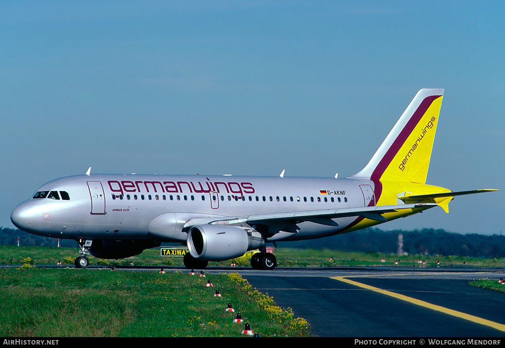 Aircraft Photo of D-AKNF | Airbus A319-112 | Germanwings | AirHistory.net #524477