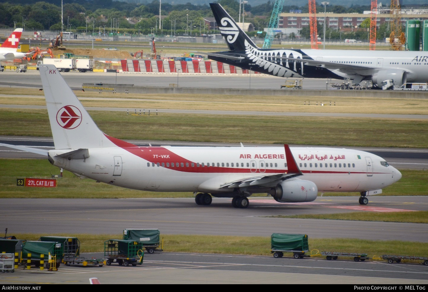 Aircraft Photo of 7T-VKK | Boeing 737-8D6 | Air Algérie | AirHistory.net #524500