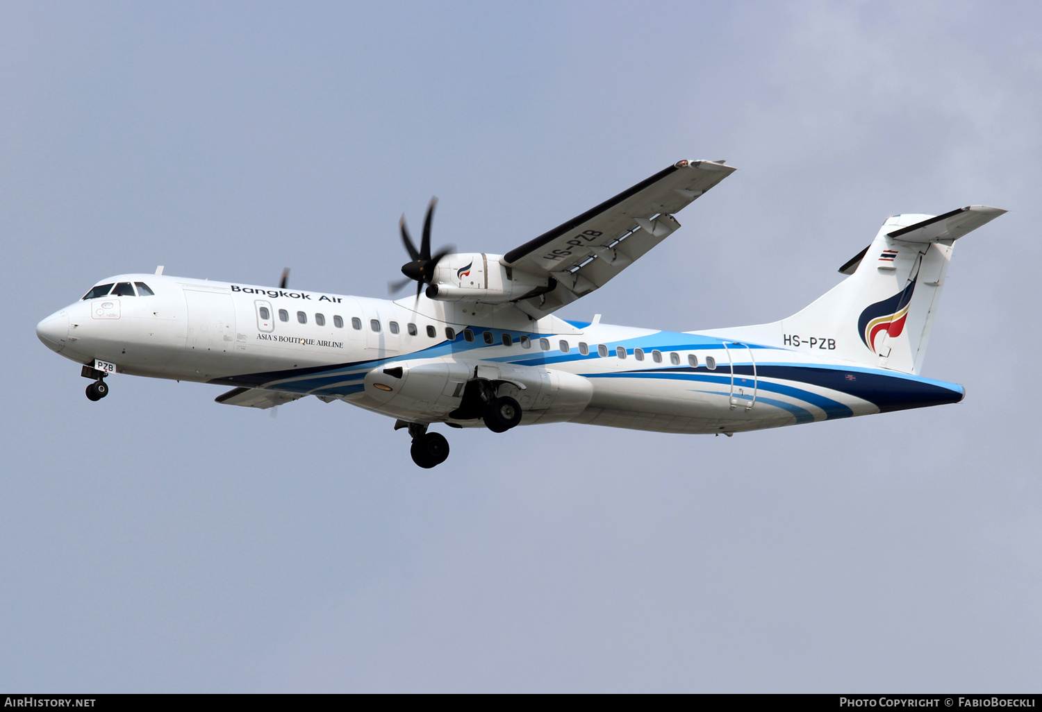 Aircraft Photo of HS-PZB | ATR ATR-72-600 (ATR-72-212A) | Bangkok Airways | AirHistory.net #524501