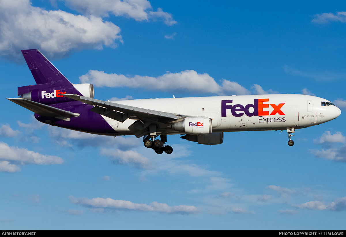 Aircraft Photo of N318FE | McDonnell Douglas DC-10-30(F) | FedEx Express - Federal Express | AirHistory.net #524523