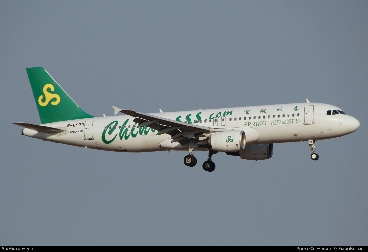 Aircraft Photo of B-6972 | Airbus A320-214 | Spring Airlines | AirHistory.net #524541