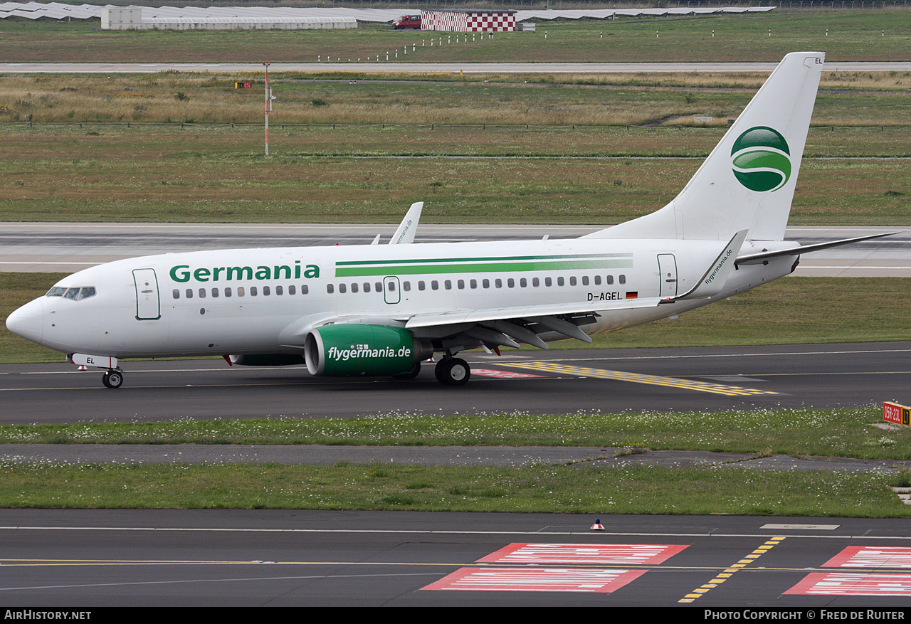 Aircraft Photo of D-AGEL | Boeing 737-75B | Germania | AirHistory.net #524554