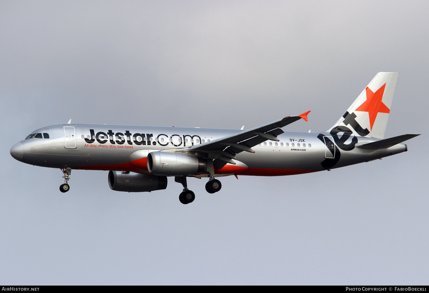 Aircraft Photo of 9V-JSK | Airbus A320-232 | Jetstar Airways | AirHistory.net #524608
