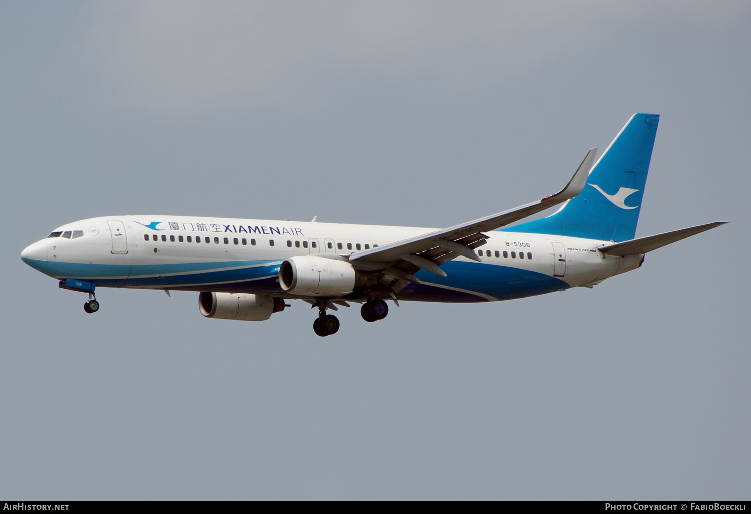 Aircraft Photo of B-5306 | Boeing 737-85C | Xiamen Airlines | AirHistory.net #524611