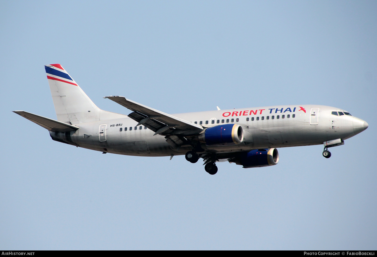 Aircraft Photo of HS-BRJ | Boeing 737-3Z0 | Orient Thai Airlines | AirHistory.net #524618