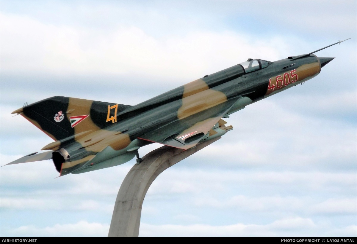 Aircraft Photo of 4605 | Mikoyan-Gurevich MiG-21MF | Hungary - Air Force | AirHistory.net #524625