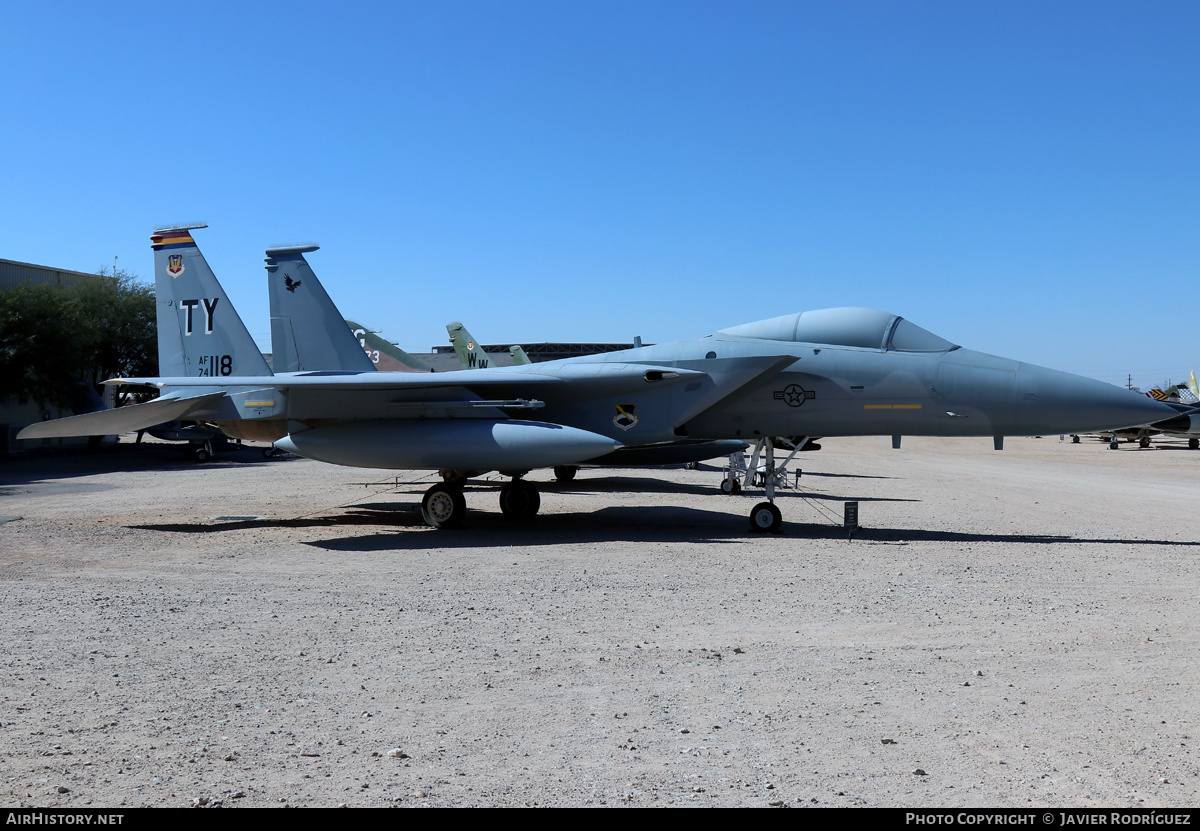 Aircraft Photo of 74-0118 / AF74-118 | McDonnell Douglas F-15A Eagle | USA - Air Force | AirHistory.net #524665