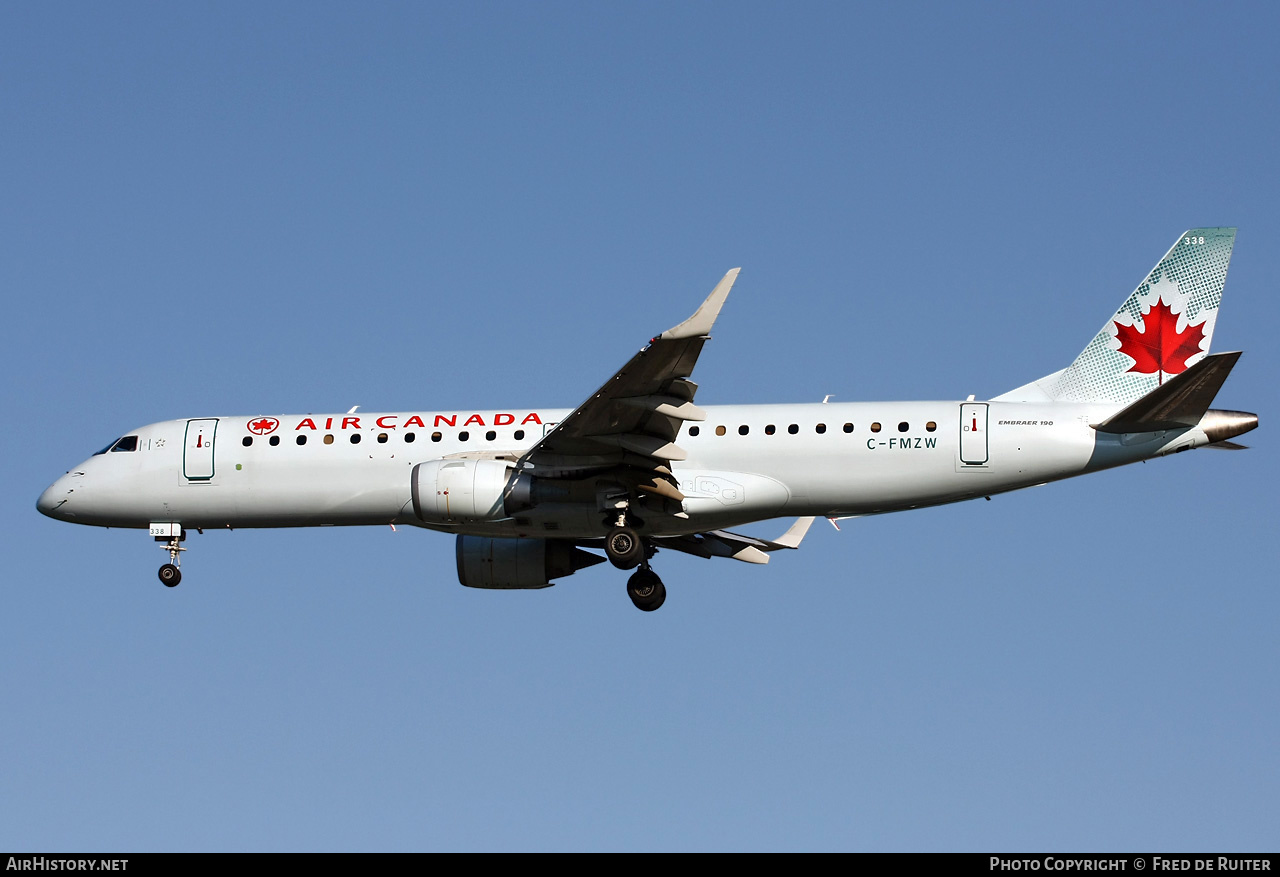 Aircraft Photo of C-FMZW | Embraer 190AR (ERJ-190-100IGW) | Air Canada | AirHistory.net #524680