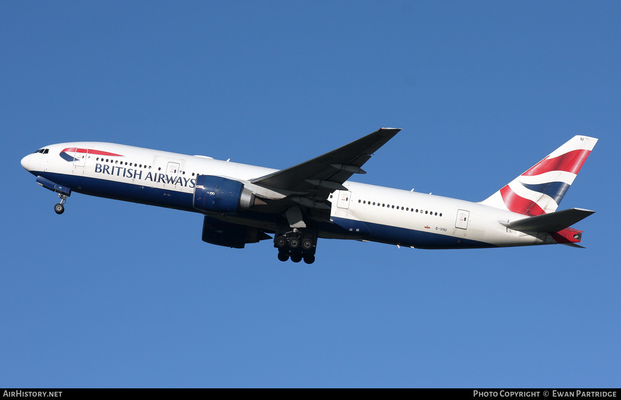 Aircraft Photo of G-VIIU | Boeing 777-236/ER | British Airways | AirHistory.net #524780