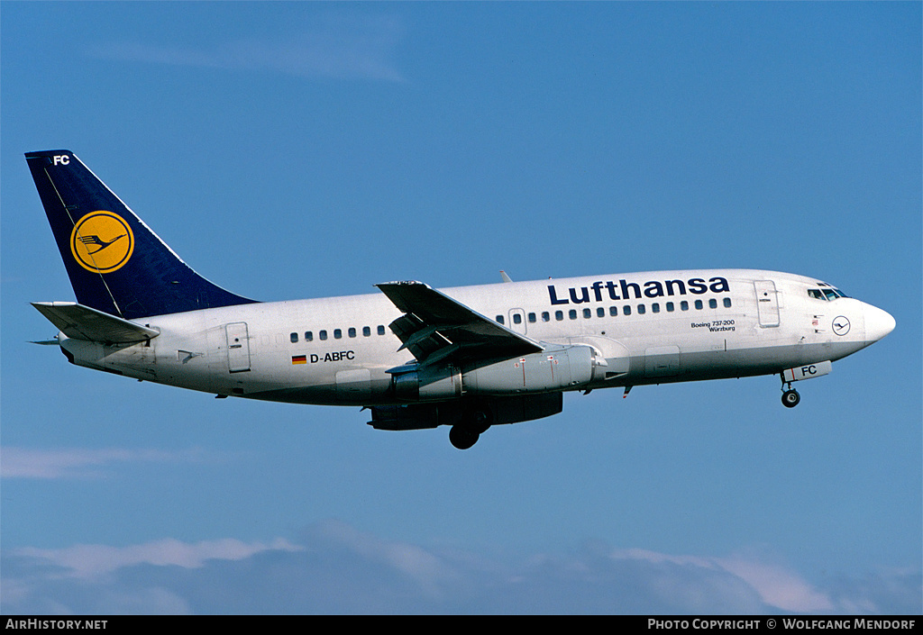 Aircraft Photo of D-ABFC | Boeing 737-230/Adv | Lufthansa | AirHistory.net #524813