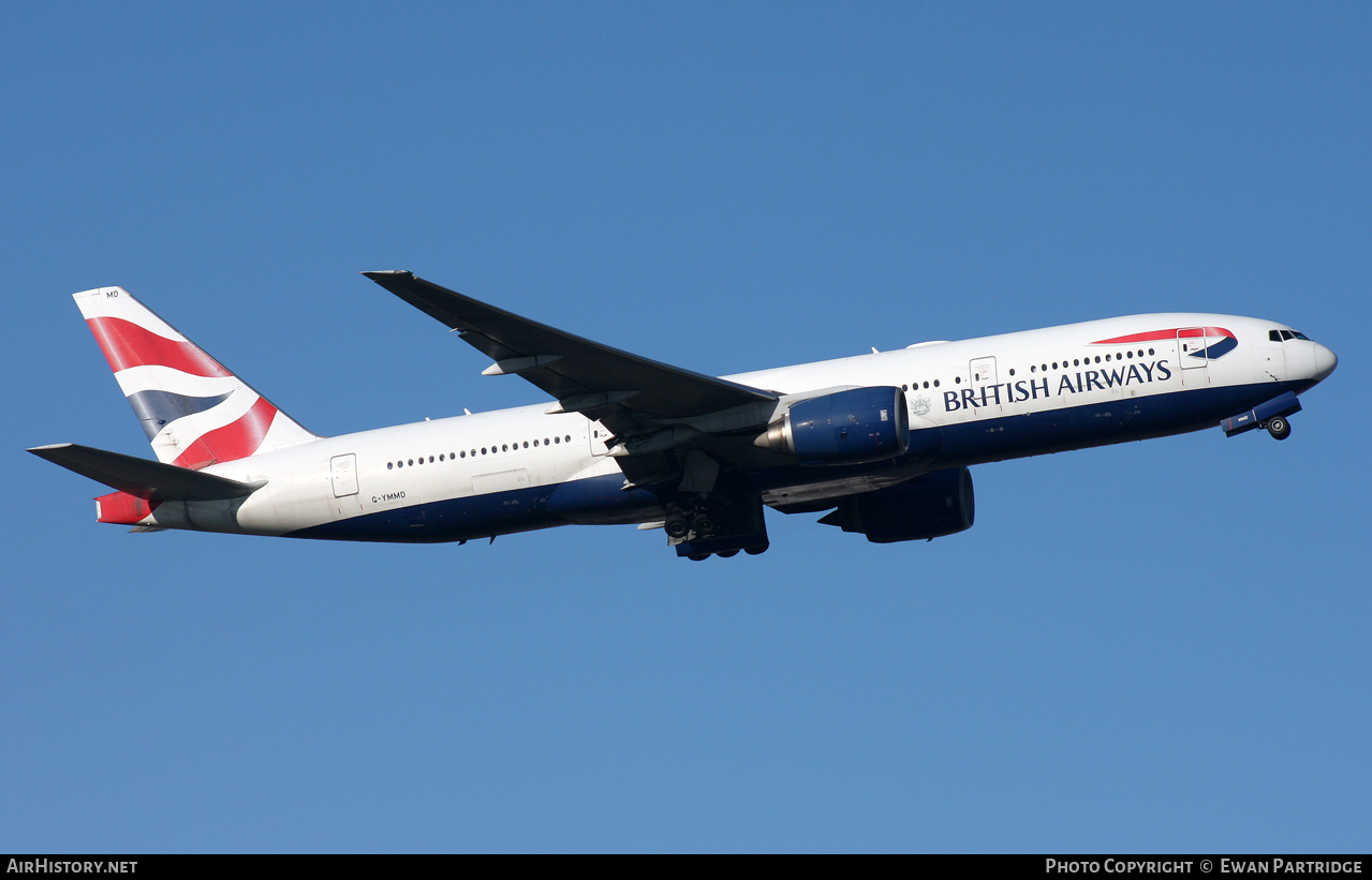 Aircraft Photo of G-YMMD | Boeing 777-236/ER | British Airways | AirHistory.net #524832
