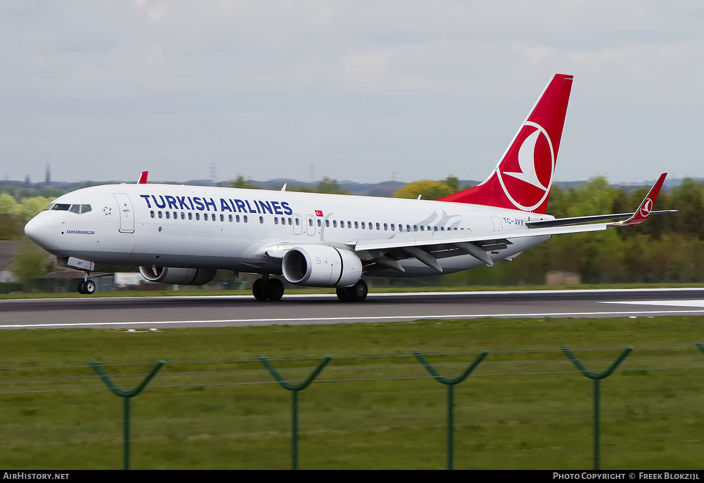 Aircraft Photo of TC-JVY | Boeing 737-8F2 | Turkish Airlines | AirHistory.net #524844