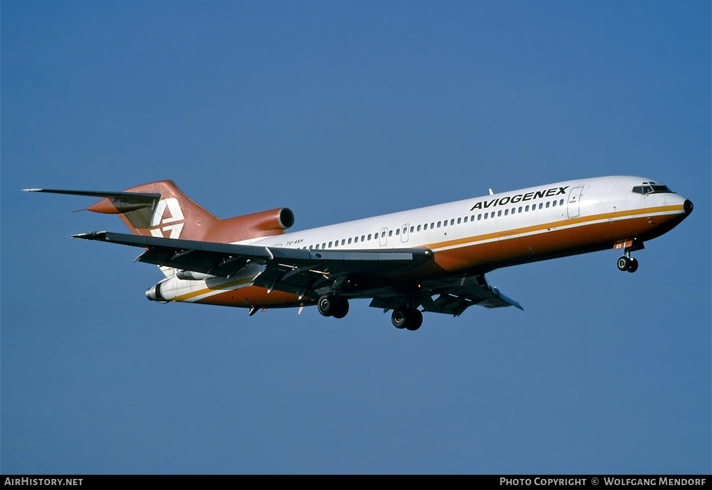 Aircraft Photo of YU-AKH | Boeing 727-2L8/Adv | Aviogenex | AirHistory.net #524858