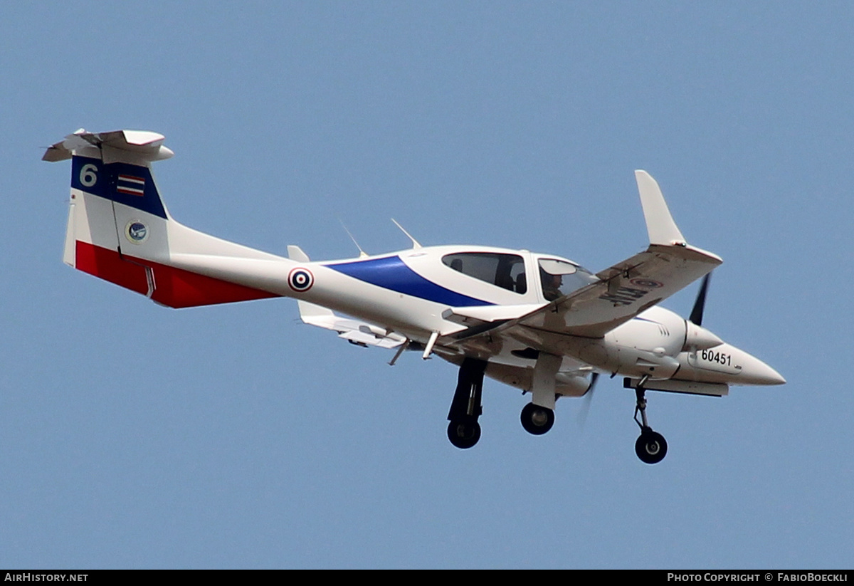 Aircraft Photo of 60451 / BF20-6/52 | Diamond DA42 Twin Star | Thailand - Air Force | AirHistory.net #524873
