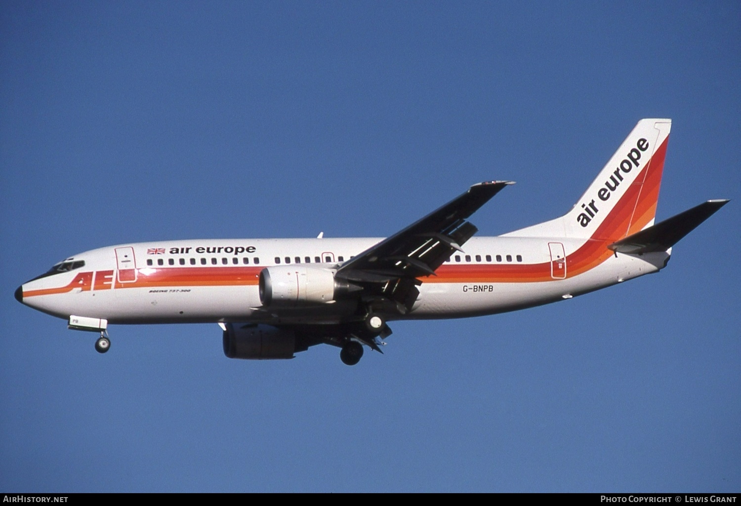 Aircraft Photo of G-BNPB | Boeing 737-3S3 | Air Europe | AirHistory.net #524940