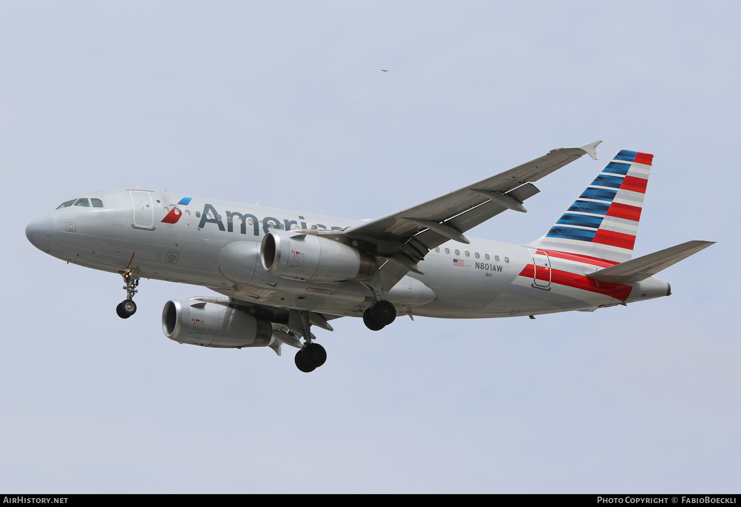 Aircraft Photo of N801AW | Airbus A319-132 | American Airlines | AirHistory.net #524947