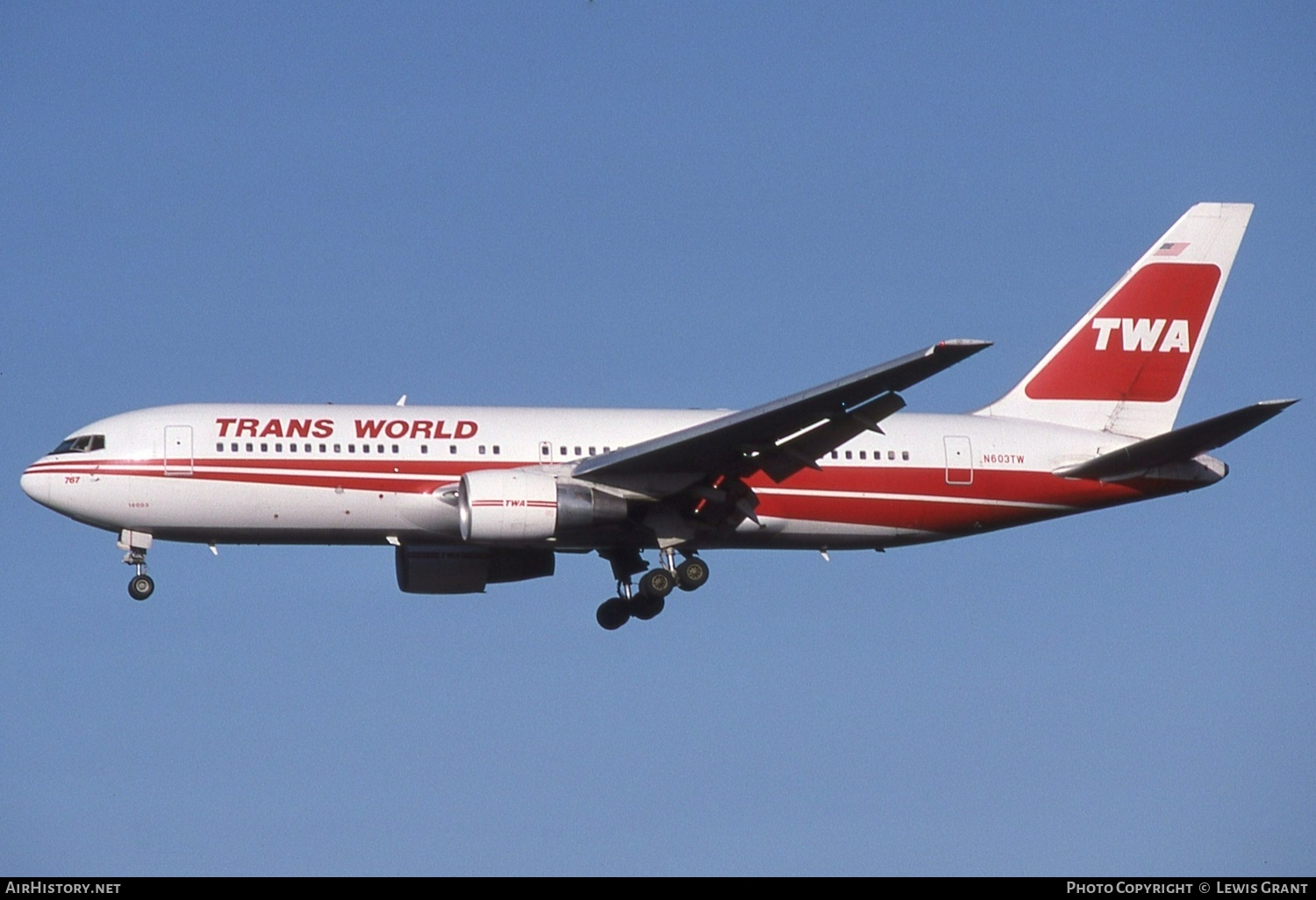 Aircraft Photo of N603TW | Boeing 767-231(ER) | Trans World Airlines - TWA | AirHistory.net #524949