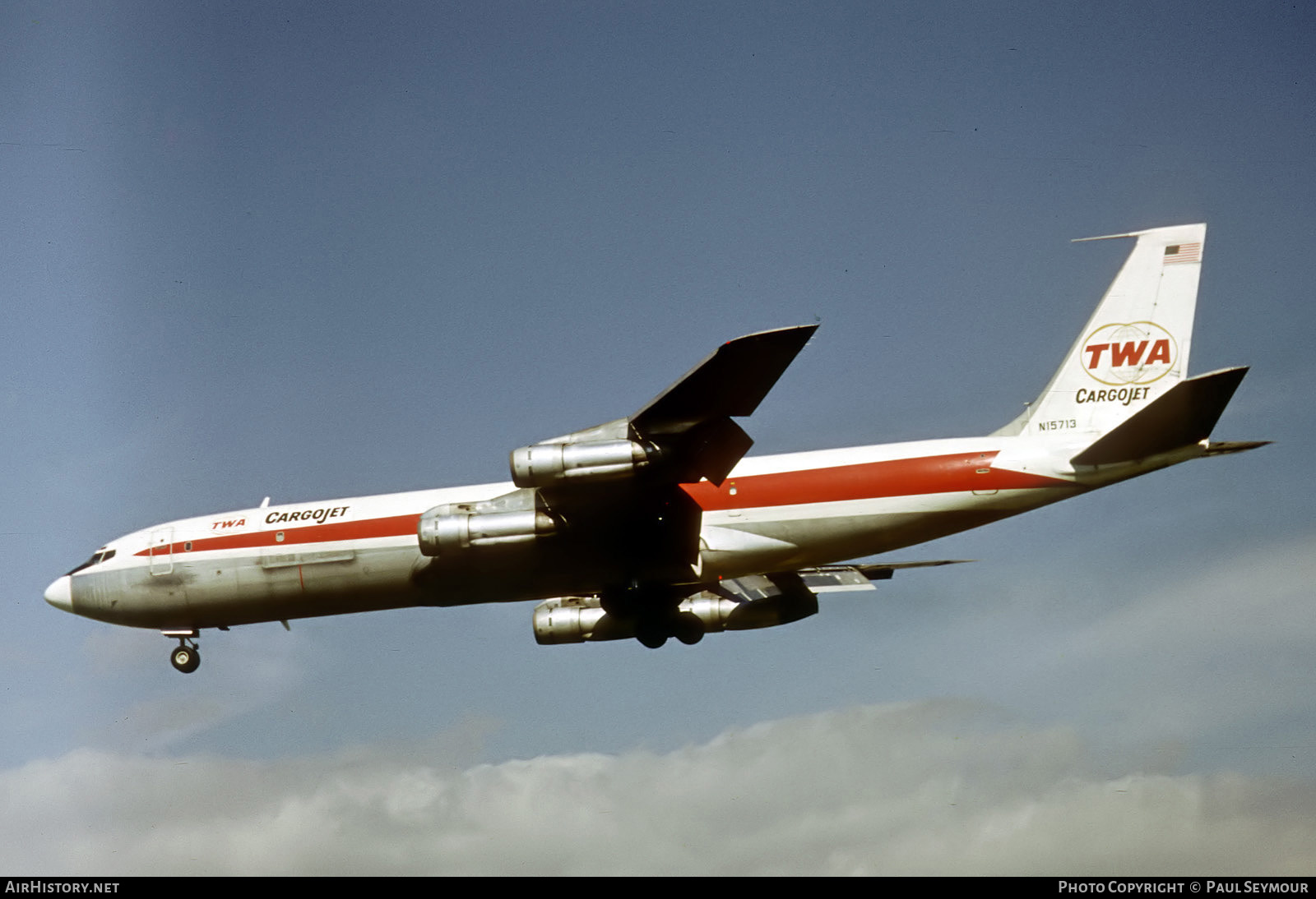 Aircraft Photo of N15713 | Boeing 707-331C | Trans World Airlines - TWA Cargojet | AirHistory.net #524963