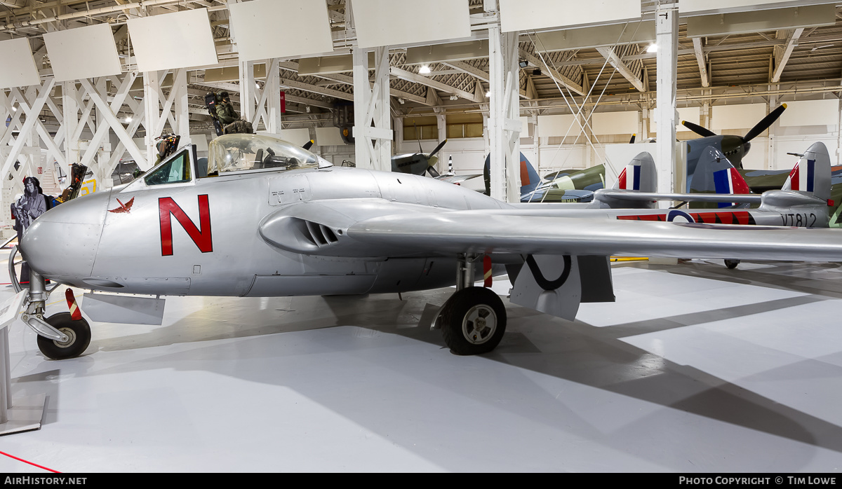 Aircraft Photo of VT812 | De Havilland D.H. 100 Vampire F3 | UK - Air Force | AirHistory.net #524993