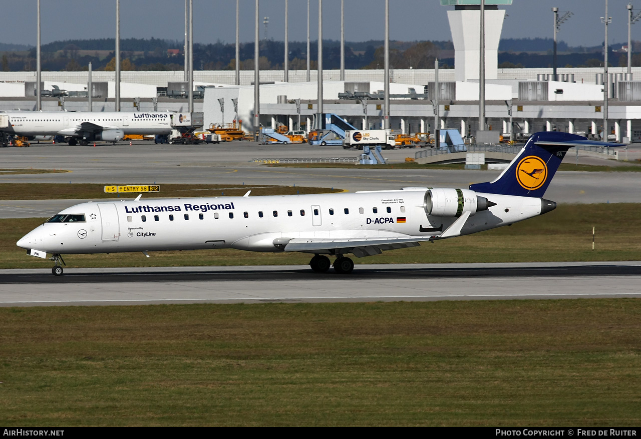 Aircraft Photo of D-ACPA | Bombardier CRJ-701ER (CL-600-2C10) | Lufthansa Regional | AirHistory.net #524997