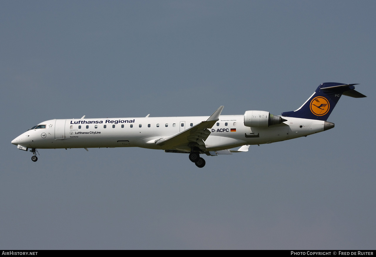 Aircraft Photo of D-ACPC | Bombardier CRJ-701ER (CL-600-2C10) | Lufthansa Regional | AirHistory.net #524998