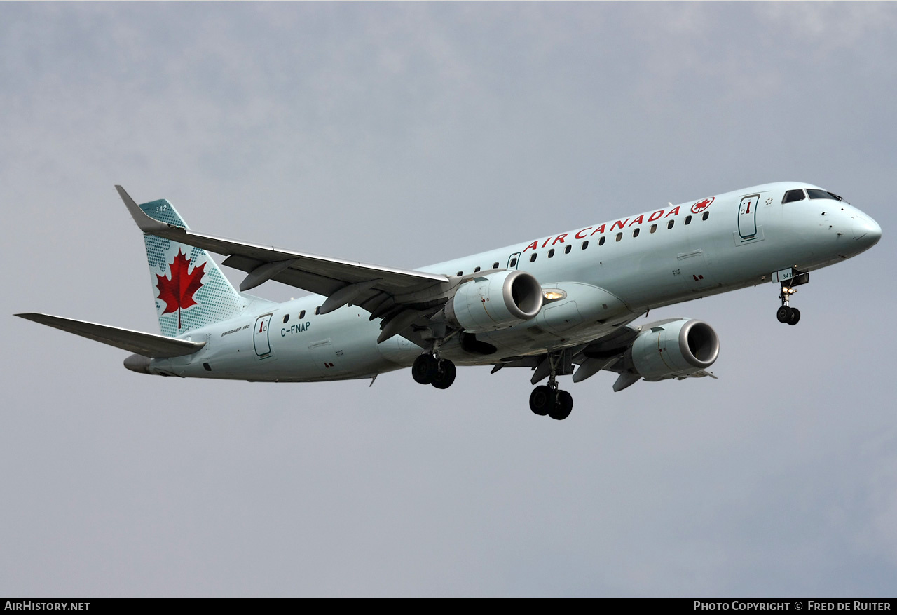 Aircraft Photo of C-FNAP | Embraer 190AR (ERJ-190-100IGW) | Air Canada | AirHistory.net #525011