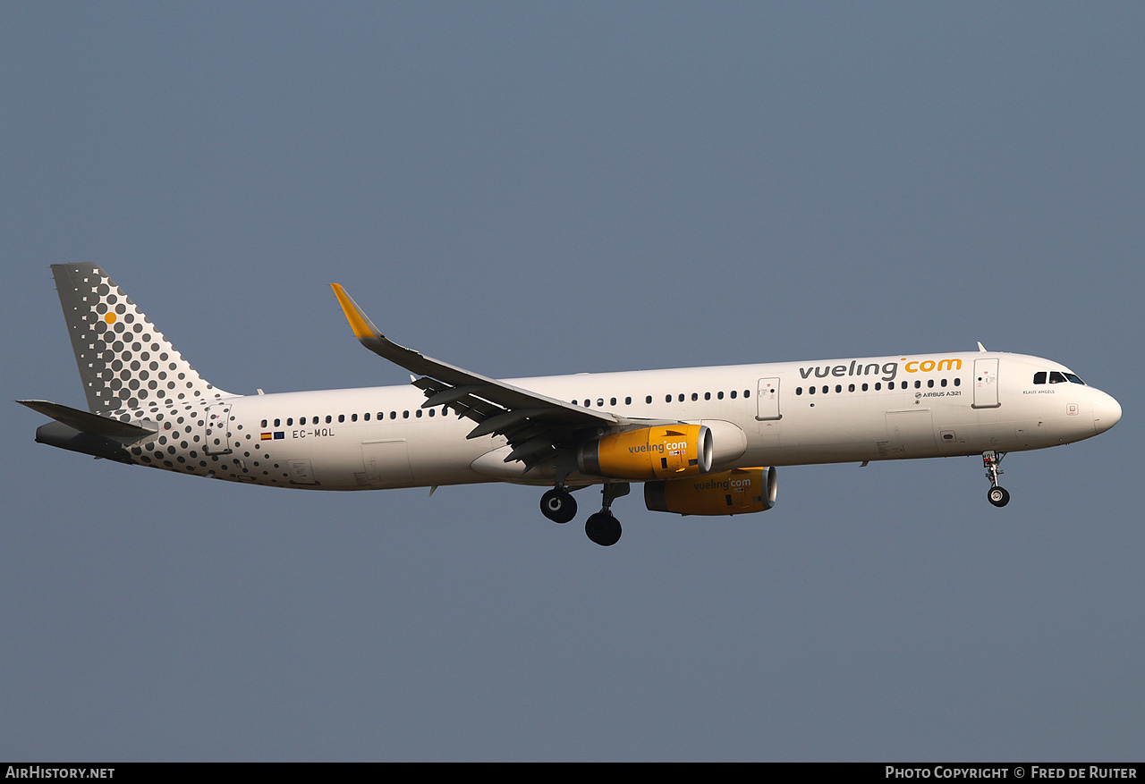 Aircraft Photo of EC-MQL | Airbus A321-231 | Vueling Airlines | AirHistory.net #525017